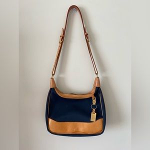 Dooney & Bourke Navy Blue Adjustable Strap Shoulder Bag
